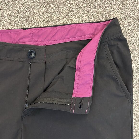 Eddie Bauer Women's Chino Pants Size 14 Black Lightweight Stretch Pockets EUC - Picture 2 of 16